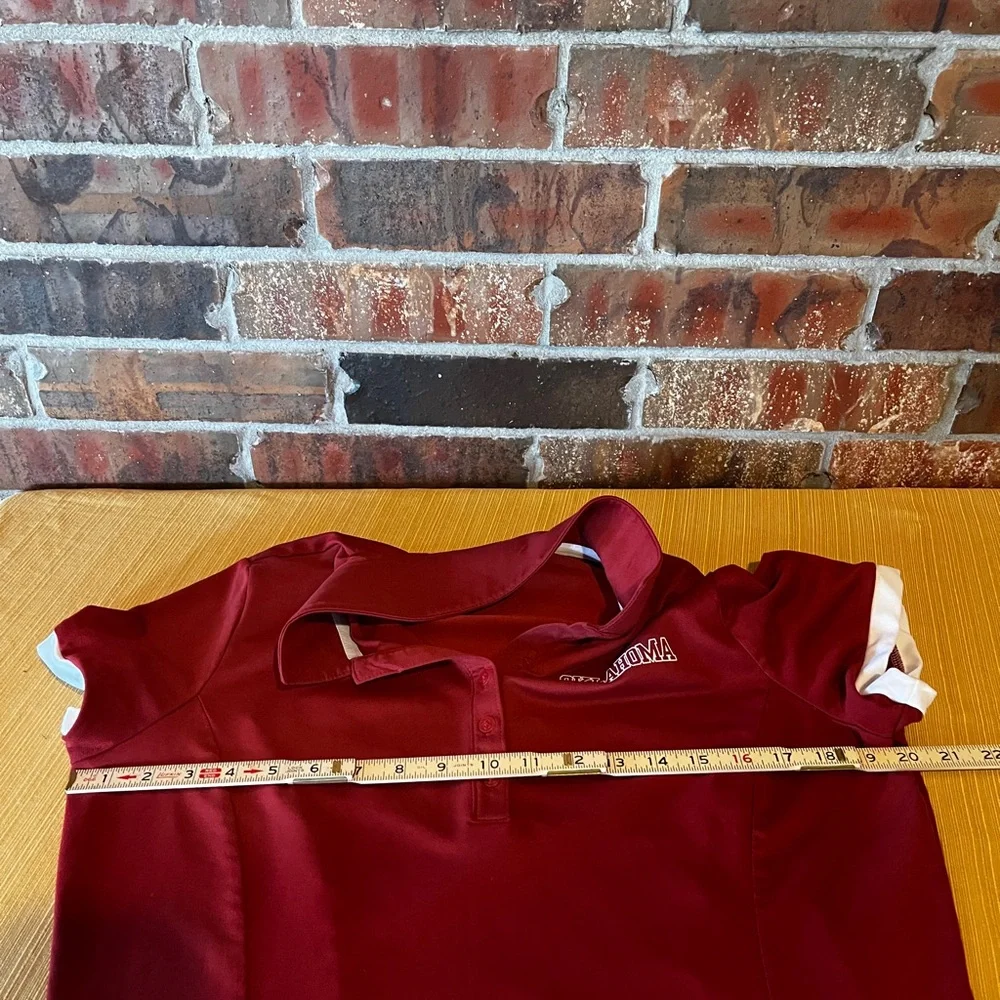 Nike Dri-Fit Oklahoma Sooners OU Women’s Polo Size:XL Runs Smaller - Picture 6 of 6
